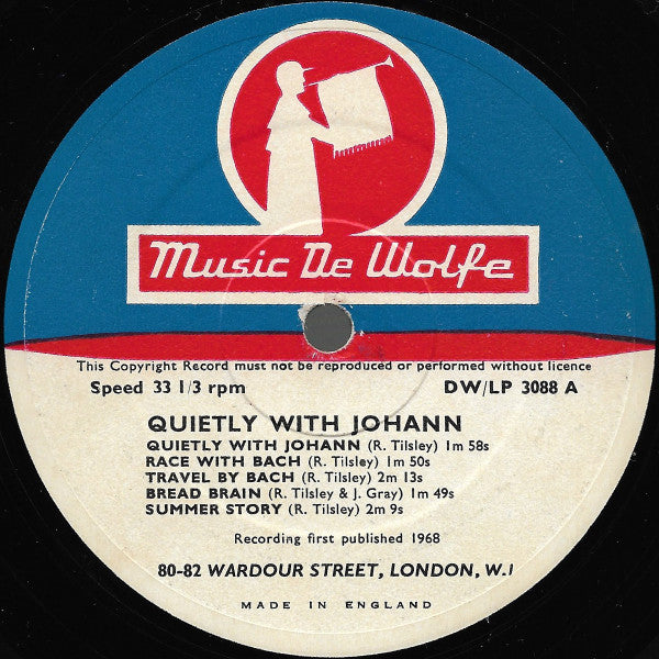 The Tilsley Set : Quietly With Johann (10", Album)