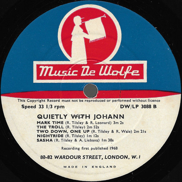 The Tilsley Set : Quietly With Johann (10", Album)