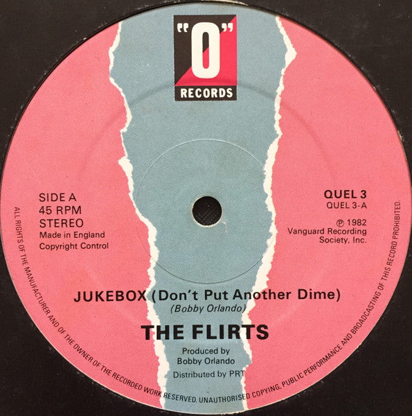 The Flirts : Jukebox (Don't Put Another Dime) / Passion (12")