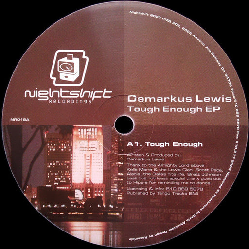 Demarkus Lewis : Tough Enough EP (12", EP)