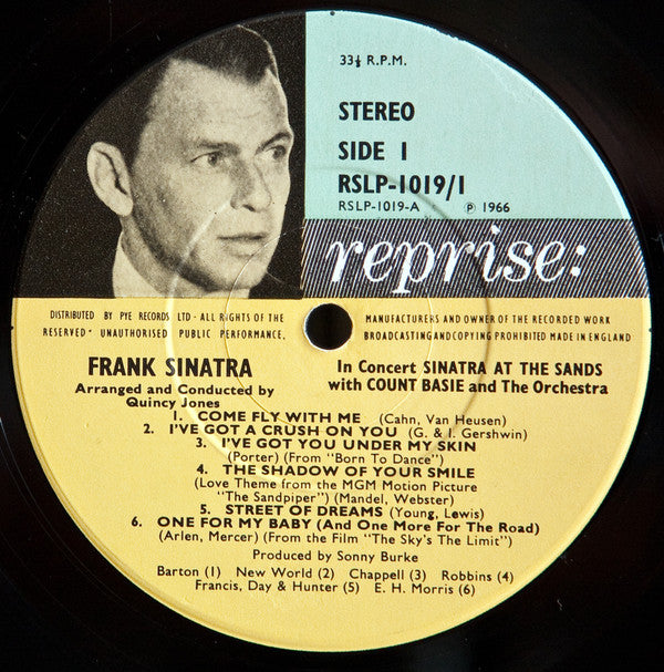 Frank Sinatra With Count Basie & The Orchestra* : Sinatra At The Sands (2xLP, Album, RE, Gat)