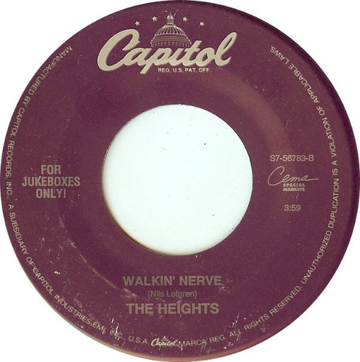 The Heights : How Do You Talk To An Angel (7", Single, Jukebox)