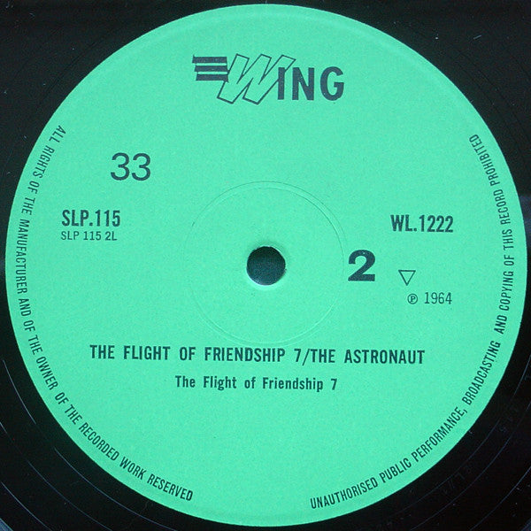 No Artist : The Flight Of Friendship 7 / The Astronaut (LP, Album, Mono, RE)