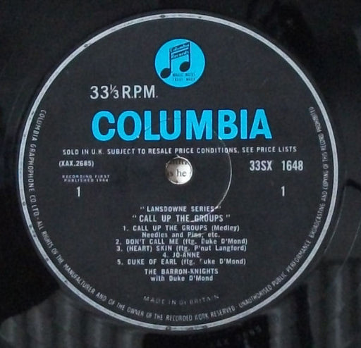 The Barron Knights With Duke D'Mond : Call Up The Groups (LP, Mono)
