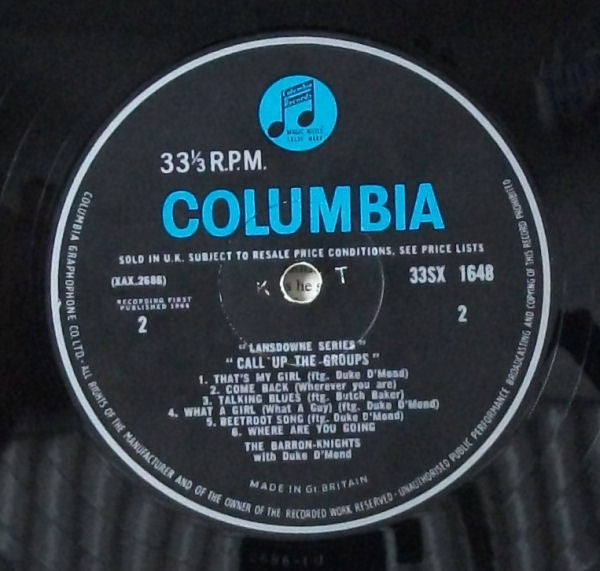 The Barron Knights With Duke D'Mond : Call Up The Groups (LP, Mono)