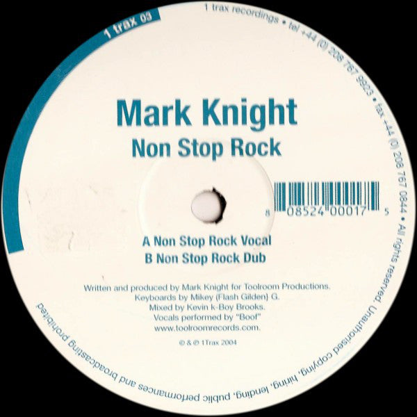 Mark Knight : Non Stop Rock (12")