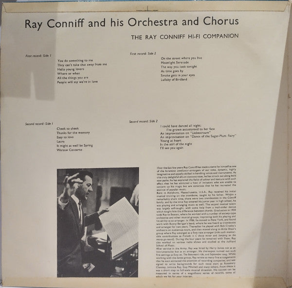 Ray Conniff And His Orchestra & Chorus : The Ray Conniff Hi-Fi Companion (2xLP, Comp, Mono, Gat)