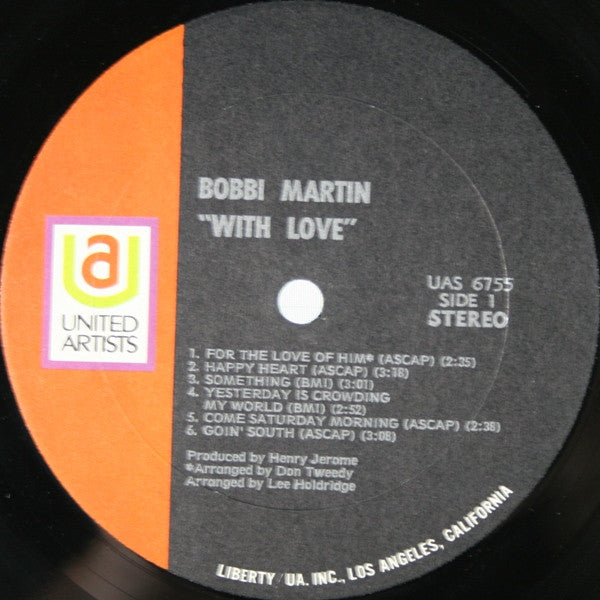 Bobbi Martin : With Love (LP, Album, All)
