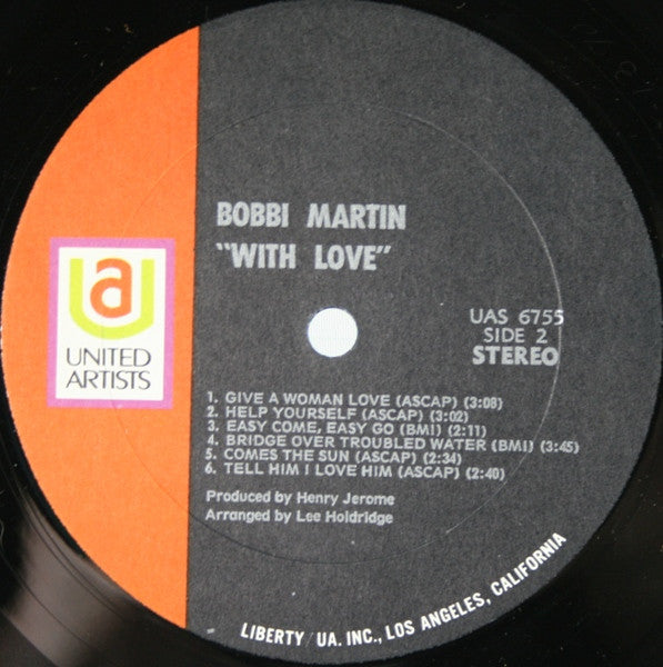 Bobbi Martin : With Love (LP, Album, All)