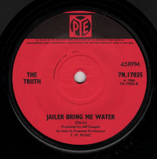 The Truth (5) : Girl (7", Single, Mono, Sol)