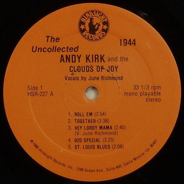 Andy Kirk And The Clouds Of Joy* : The Uncollected Andy Kirk, 1944 (LP, Album, Mono)