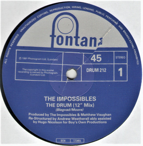 Impossibles* : The Drum (12", Single)
