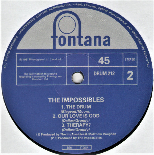 Impossibles* : The Drum (12", Single)