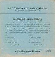 F. C. Judd, A.Inst.E.* : Background Sound Effects (7", EP)