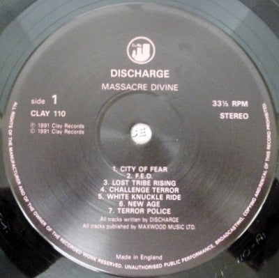 Discharge : Massacre Divine (LP, Album)