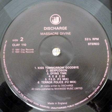 Discharge : Massacre Divine (LP, Album)