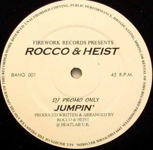 Rocco & Heist : Rock Da Beat / Jumpin' (12", Promo)