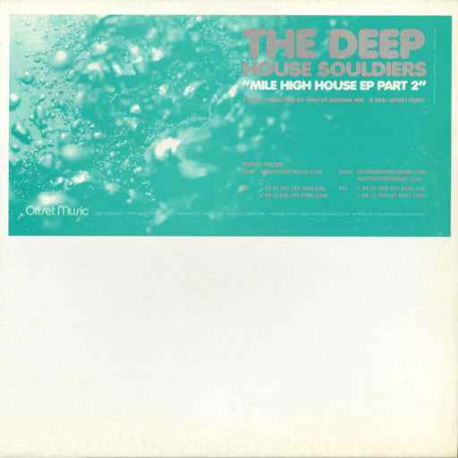 The Deep House Souldiers* : Mile High House EP Part 2 (12", EP)