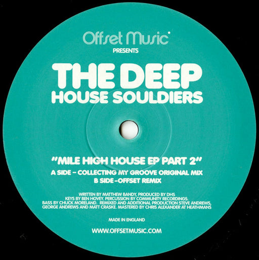 The Deep House Souldiers* : Mile High House EP Part 2 (12", EP)
