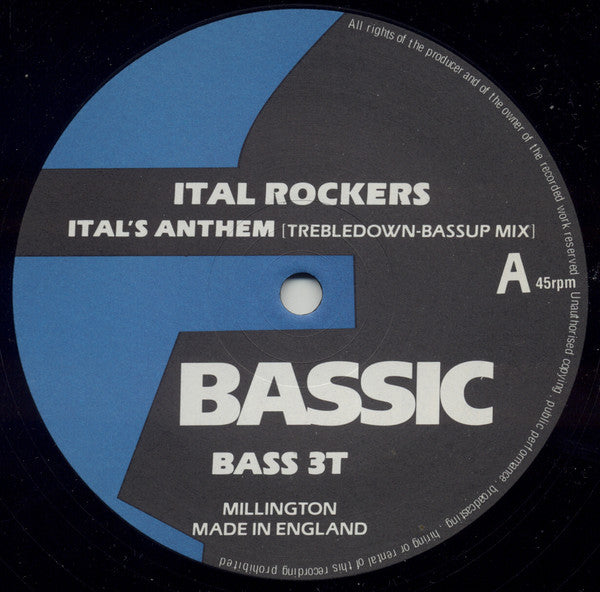 Ital Rockers : Ital's Anthem (12")