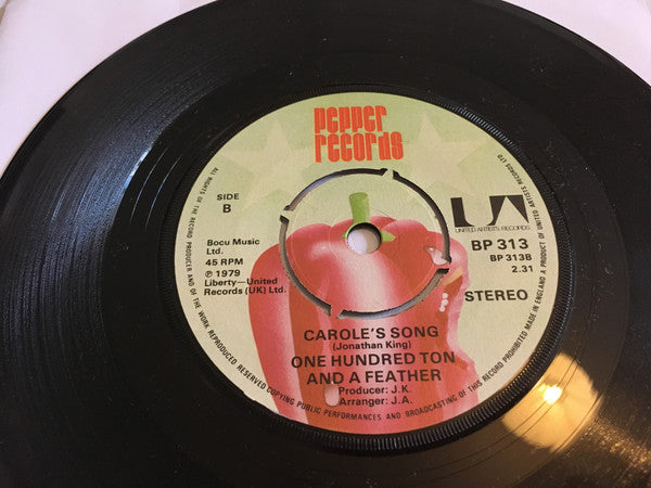 One Hundred Ton And A Feather : Do You Want To Know A Secret (7")