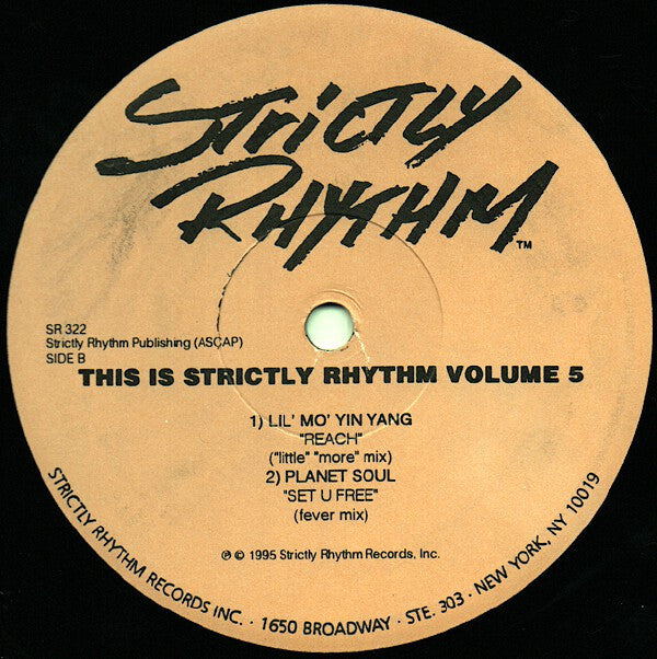 Various : This Is Strictly Rhythm - Volume Five (2xLP, Comp)