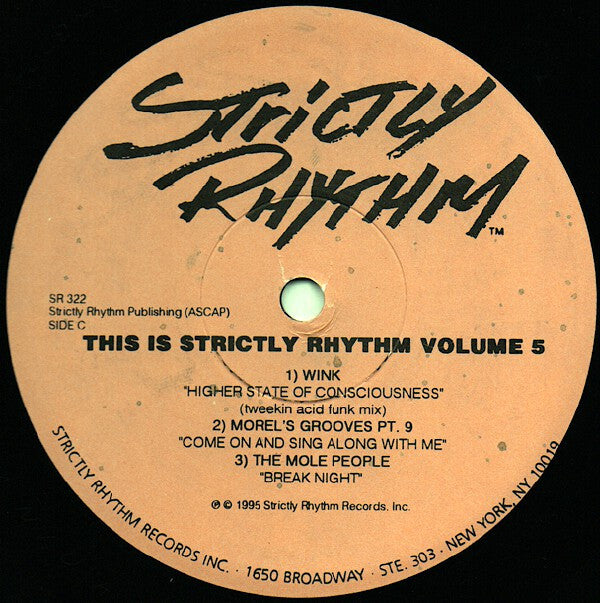 Various : This Is Strictly Rhythm - Volume Five (2xLP, Comp)