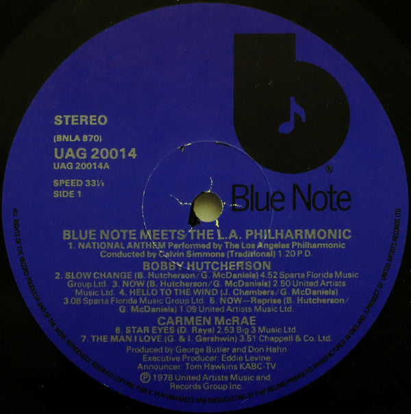 Various : Blue Note Meets The L.A. Philharmonic (LP, Album)