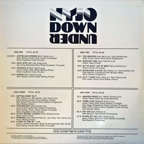 NYJO* : NYJO Down Under (2xLP, Album)