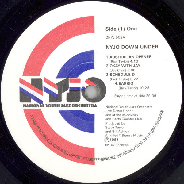 NYJO* : NYJO Down Under (2xLP, Album)