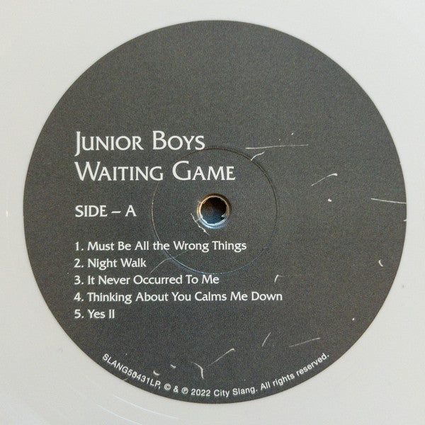 Junior Boys : Waiting Game (LP, Album, Ltd, Whi)