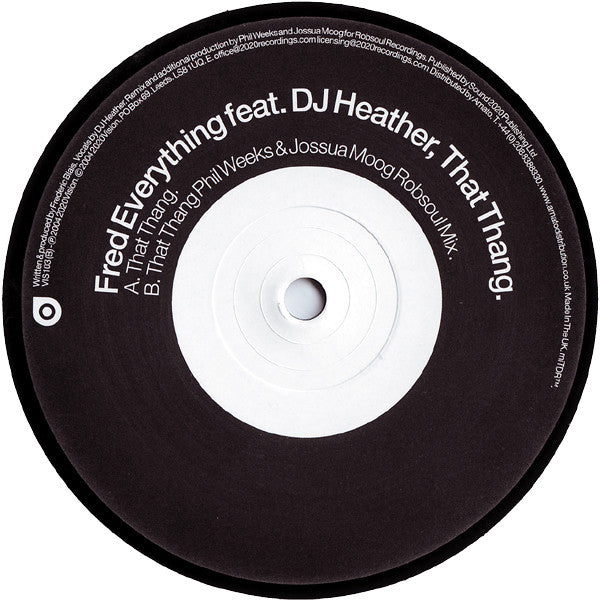 Fred Everything Feat. DJ Heather : That Thang (12")
