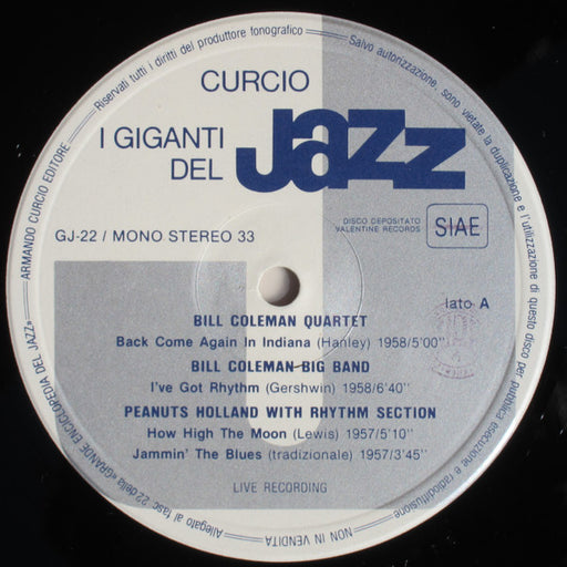 Bill Coleman (2) / Dizzy Gillespie / Sarah Vaughan / Red Allen* : I Giganti Del Jazz Vol. 22 (LP, Comp, Mono, Gat)