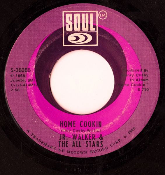 Jr. Walker & The All Stars* : Home Cookin / Mutiny (7", Single)