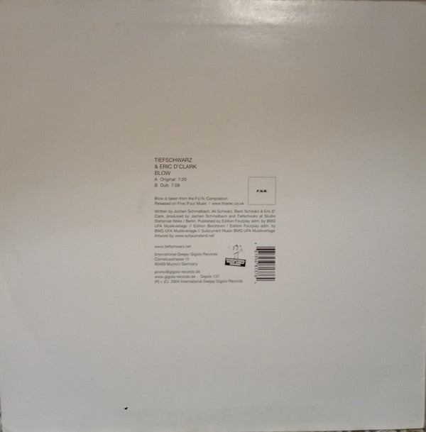 Tiefschwarz & Eric D. Clark : Blow (12")