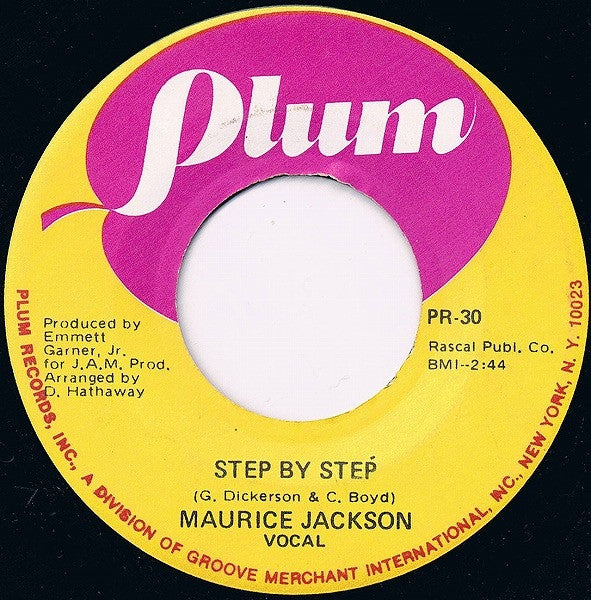 Maurice Jackson (2) : Step By Step (7")