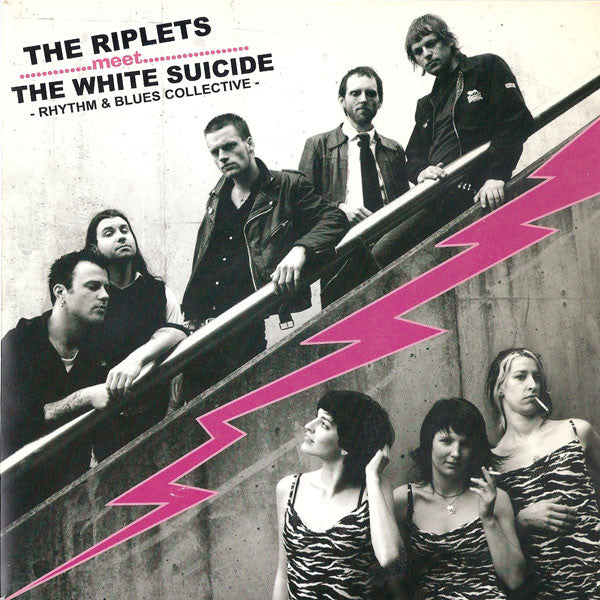 The Riplets / The White Suicide : The Riplets Meet The White Suicide (7", Single, Whi)