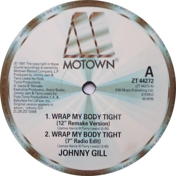 Johnny Gill : Wrap My Body Tight (12", Single)