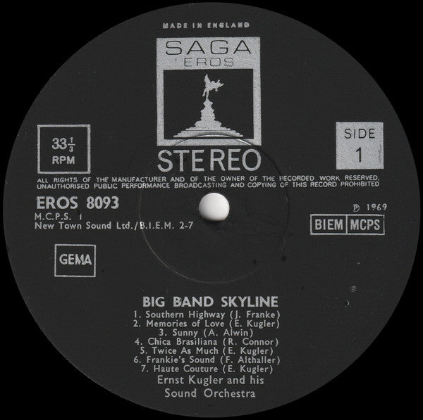 Ernst Kugler And His Sound Orchestra* : Big Band Skyline (LP, Album)