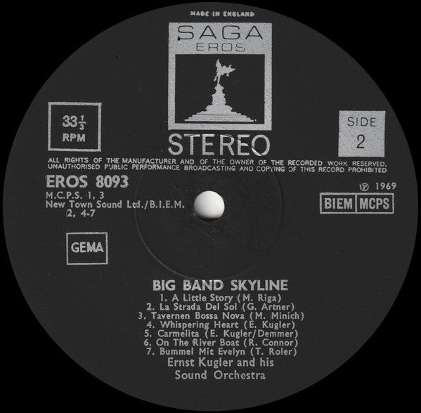 Ernst Kugler And His Sound Orchestra* : Big Band Skyline (LP, Album)