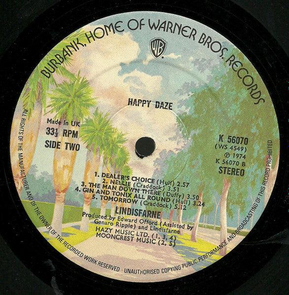 Lindisfarne : Happy Daze (LP, Album)