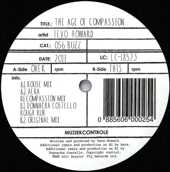 Tevo Howard : The Age Of Compassion (12")