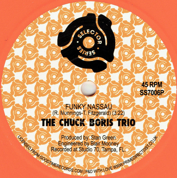 The Chuck Boris Trio : Funky Nassau / Shaft (7", RSD, Ora)