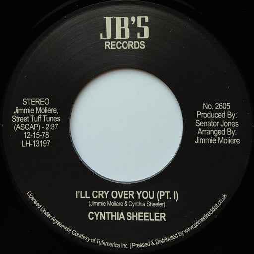 Cynthia Sheeler : I'll Cry Over You (7", RSD, RE)