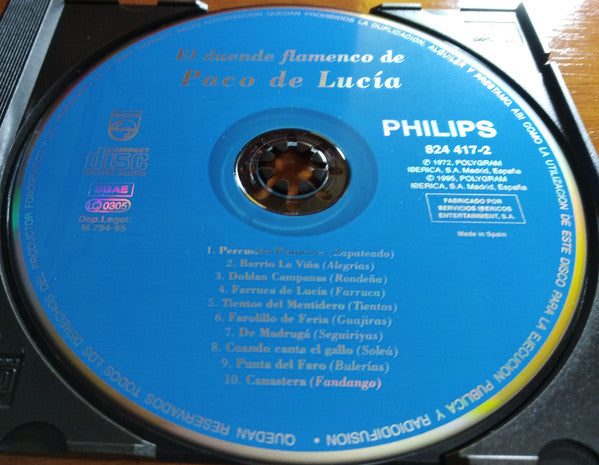 Paco De Lucía : El Duende Flamenco De Paco De Lucía (CD, Album, RE)