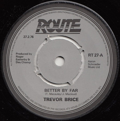 Trevor Brice : Better By Far (7")