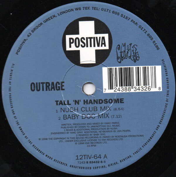 Outrage : Tall 'N' Handsome (12")