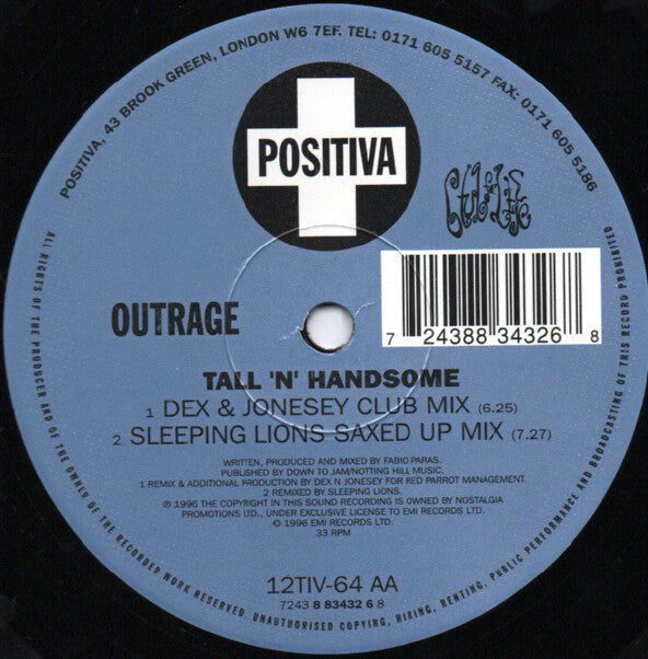 Outrage : Tall 'N' Handsome (12")