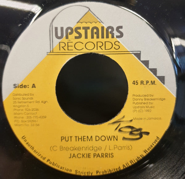 Jackie Paris (2) : Put Them Down (7", Single)