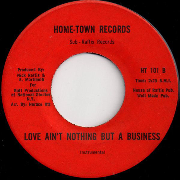 Bobby Adams (2) : Love Ain't Nothing But A Business (7", Single)